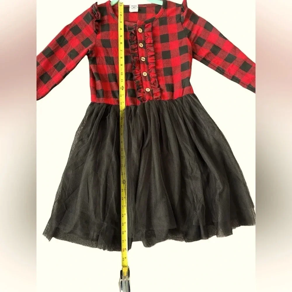 Mia Belle Girl’s Plaid Ruffled Tutu Dress **HOST PICK**